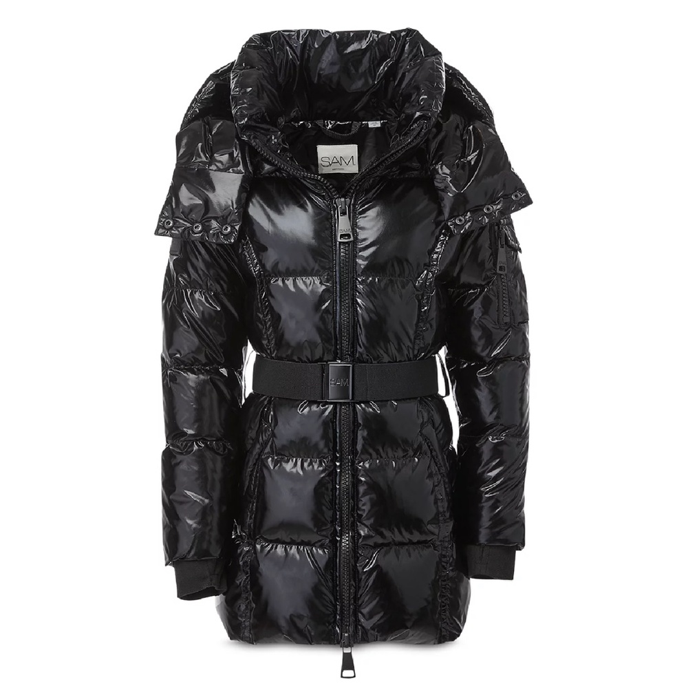 SAM Girls' Soho Belted Down Puffer Jacket, Sz 10, PERFECT